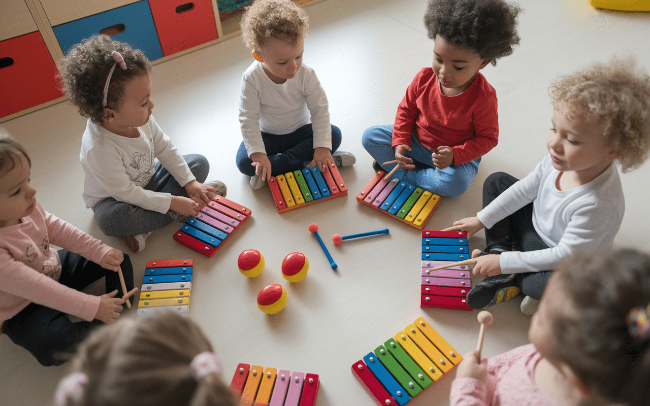 atelier activite fete de la musique creche enfants instruments