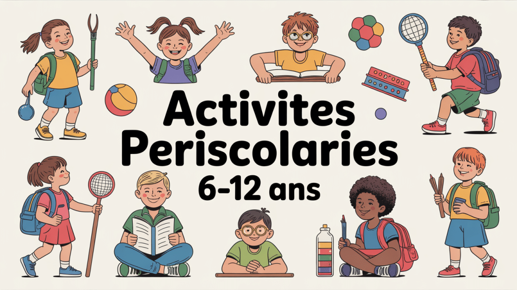 Enfants 6-12 ans en activités périscolaires sport art sciences