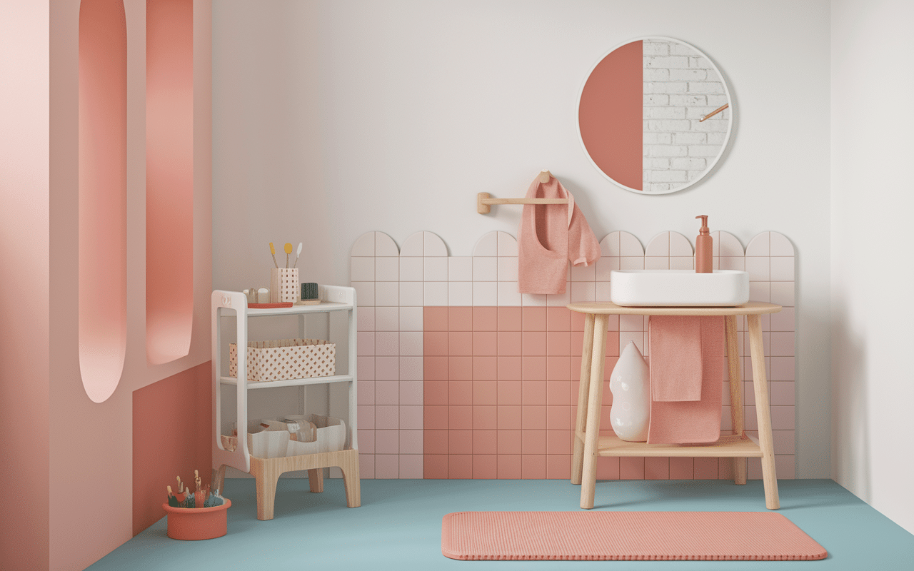 Rituel brossage dents Montessori salle de bain enfant