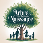 arbre de naissance plantation famille aquarelle