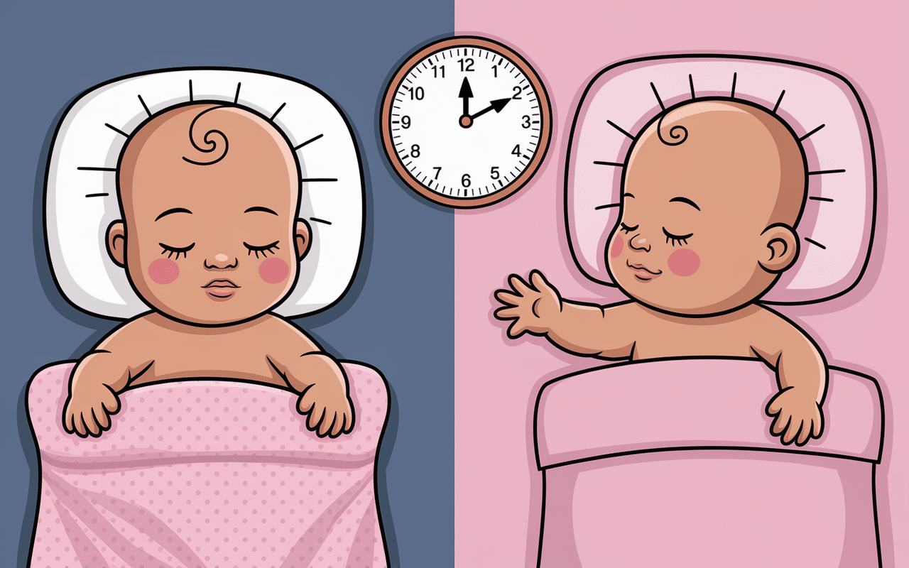 bébé s'endort au biberon et réclame 1h après horloge compréhension