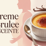creme brulee enceinte en illustration maternite