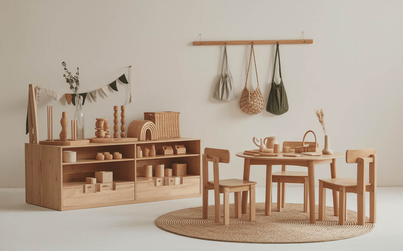 Sélection jeux montessori 18 mois en bois naturel