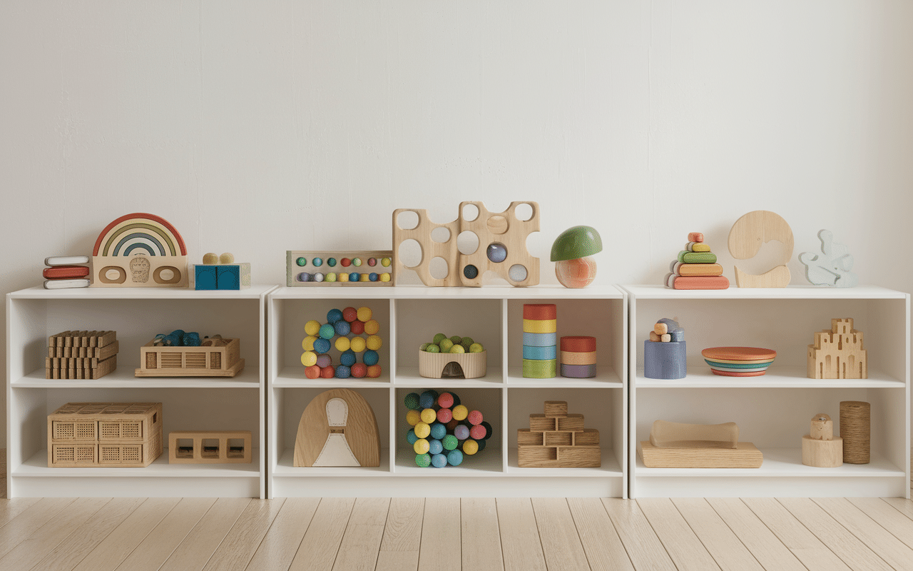 Matériel jeux montessori 4 ans espace ordonné puzzles perles