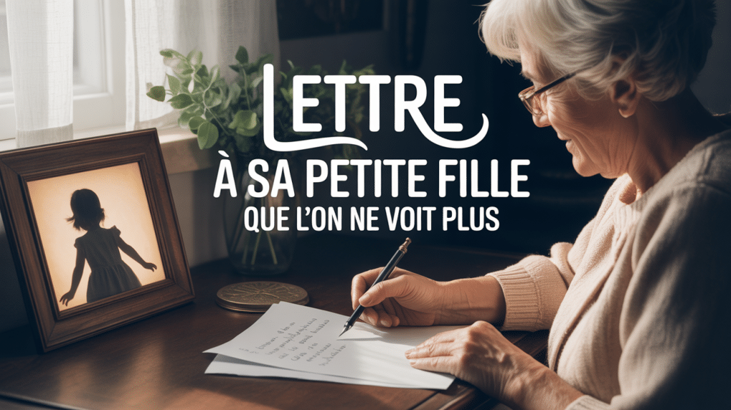 Lettre à ma petite fille que je ne vois plus grand-mère écrivant