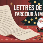 Lettre lutin farceur à imprimer décor Noël