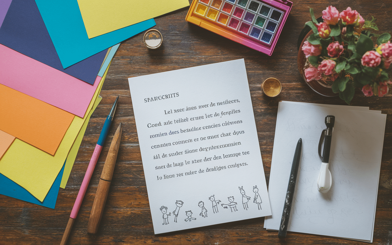 Lettre lutin farceur matériel créatif maison