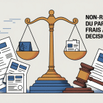 Illustration balance justice non respect du partage des frais après décision du jaf
