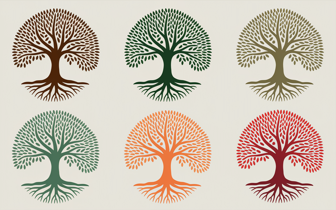 symbolique arbres de naissance racines