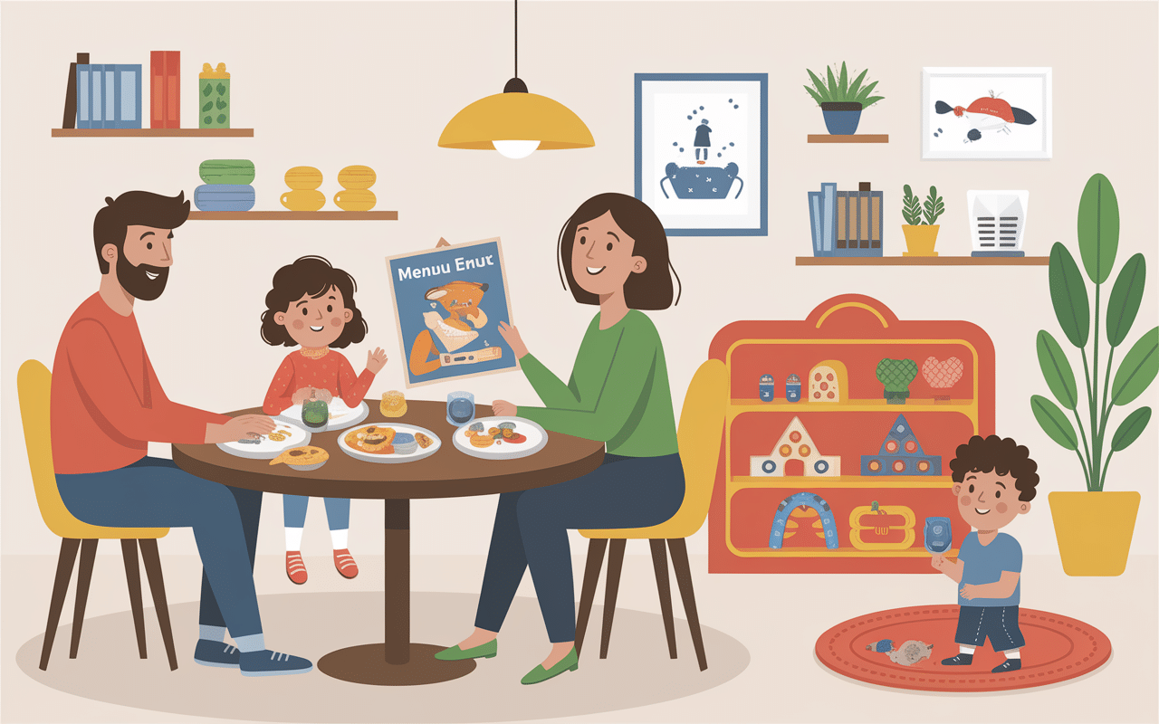 Restaurant kids friendly Lyon menu enfant jeux