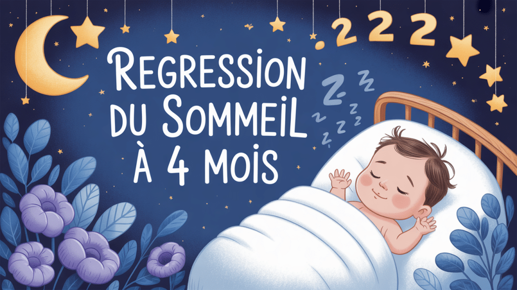 Bebe endormi regression sommeil 4 mois ambiance nocturne