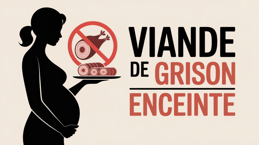 Viande de grison enceinte signal d'interdiction femme enceinte