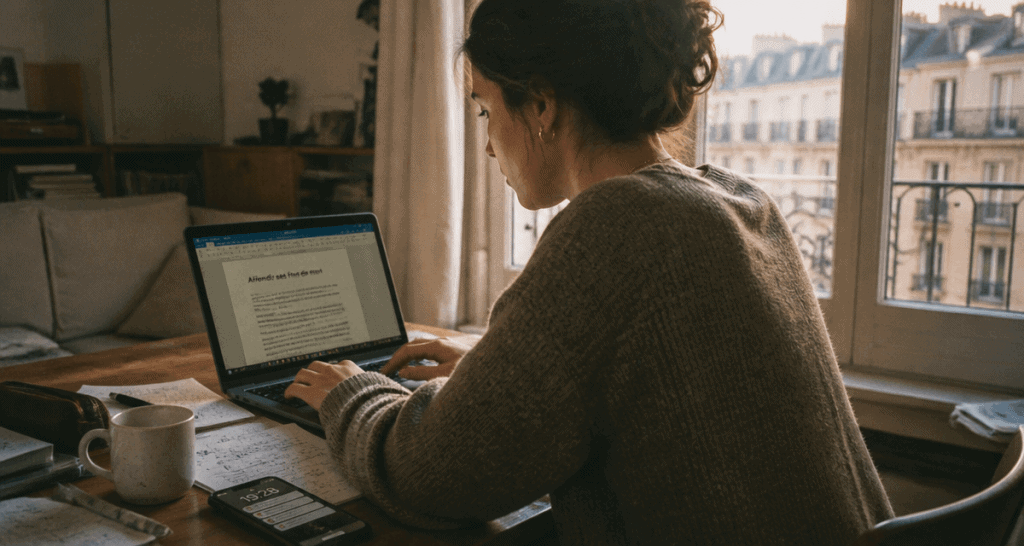 télétravail pour arrondir ses fins de mois, femme sur ordinateur