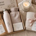 Idée cadeau baby shower pour la maman : coffret bien-être et souvenir