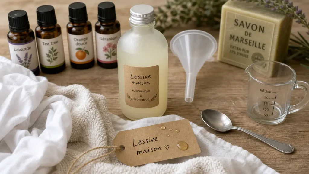 Quelle huile essentielle choisir pour une lessive maison ? Lavande, tea tree, orange douce