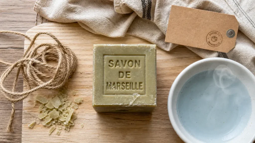 Savon de Marseille : peau sensible, maison saine et critères pour reconnaître le vrai
