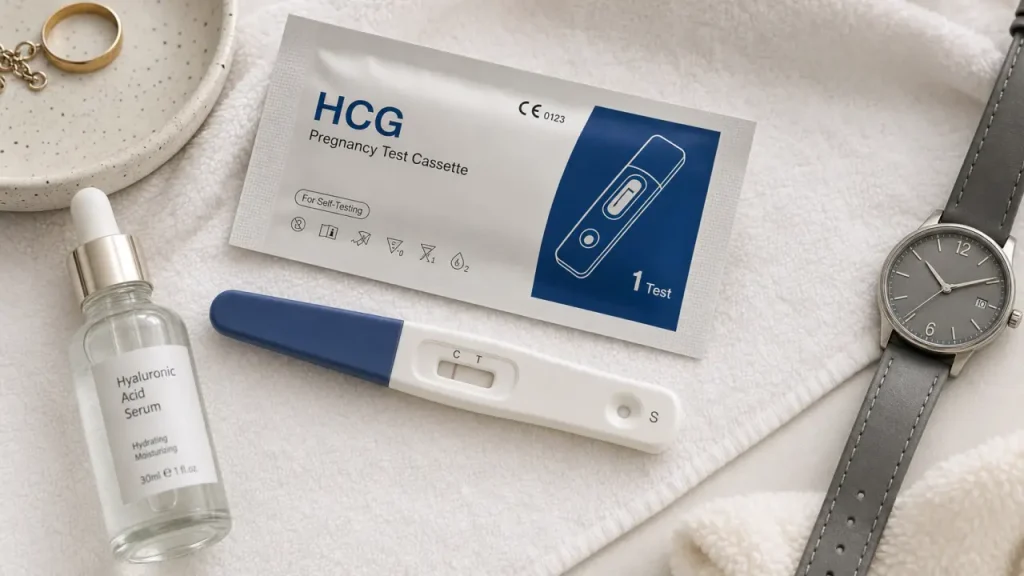 Ligne pâle sur un test de grossesse : hCG, ligne d’évaporation et erreurs à éviter